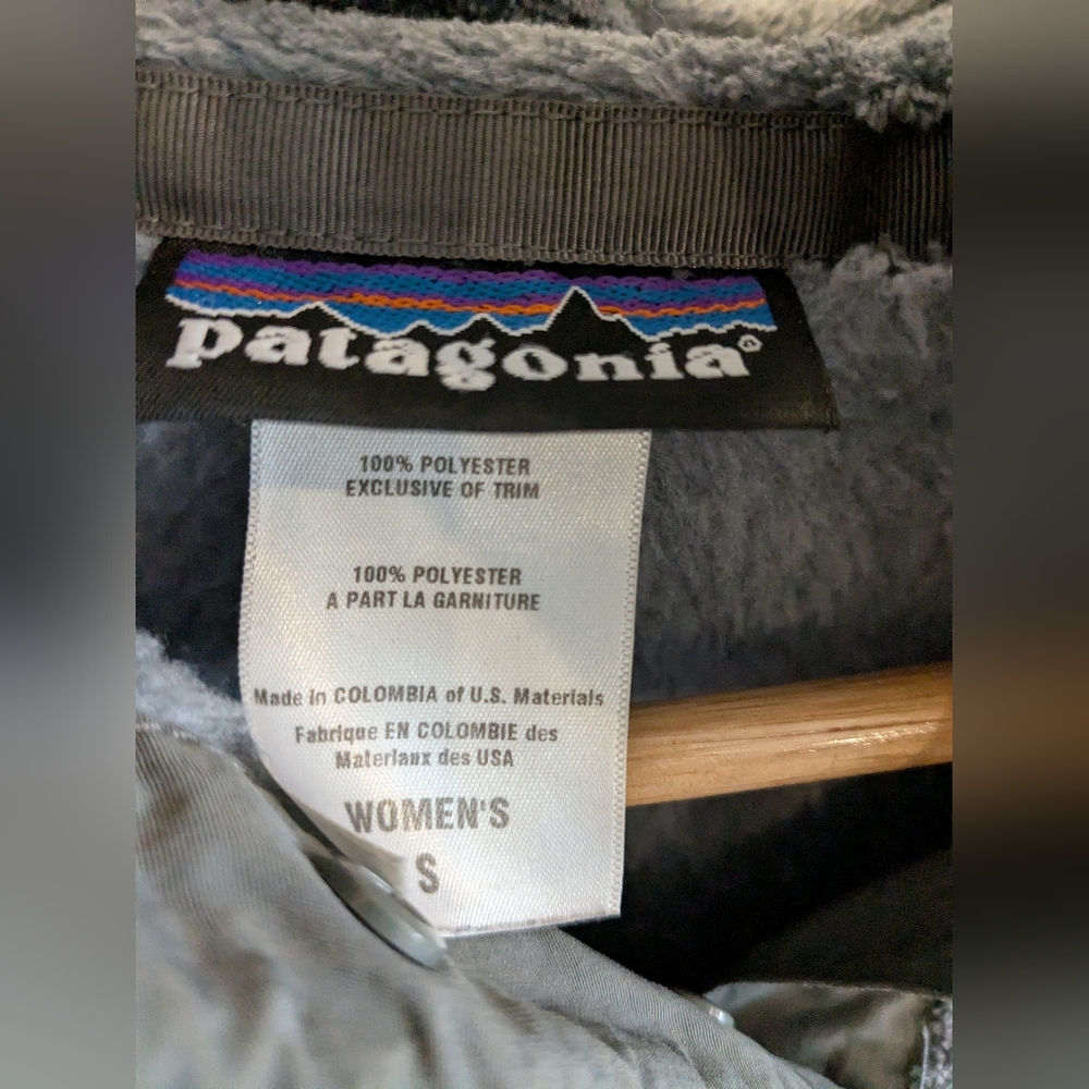 Patagonia Re-Tool Snap T Fleece Pullover Sweatshirt Gray Gorpcore Womens Size S - Picture 9 of 14